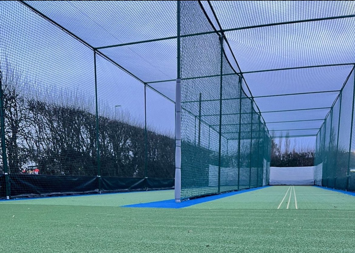 SNEAK PEEK: Maltby CC Here’s sneak peek at a new ECB approved non turf cricket practice facility at Maltby CC The club opted for green carpets with blue border and training lines to one of the two lanes. Find out how we can help you #growthegame email info@total-play.co.uk