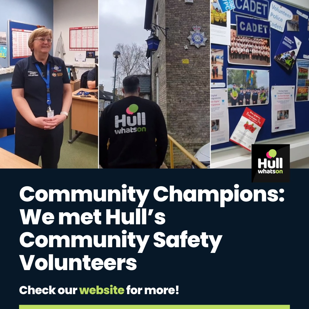 In the latest of our “Community Champions” series, we went along to chat with some of the volunteers who work in Community Safety at Humberside Police, who are also shared with Humberside Fire and Rescue 😁 See website or 👉 hullwhatson.com/community-cham… #hull #hullnews #volunteering