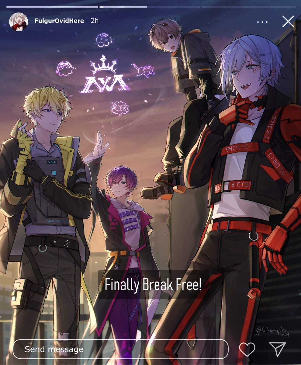 fallenmaples_'s tweet image. just wanted to draw some silly guys doing silly things but i think i went overboard LMAO
im so late but happy 2 years to noctyx (•u•)
#Noctyx2ndAnniversary #VioletAtelier #AlbanKnoxArt #Briskart #Artchivist