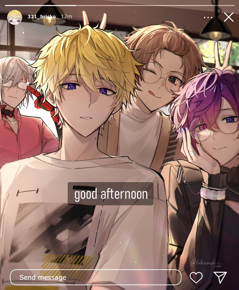 fallenmaples_'s tweet image. just wanted to draw some silly guys doing silly things but i think i went overboard LMAO
im so late but happy 2 years to noctyx (•u•)
#Noctyx2ndAnniversary #VioletAtelier #AlbanKnoxArt #Briskart #Artchivist