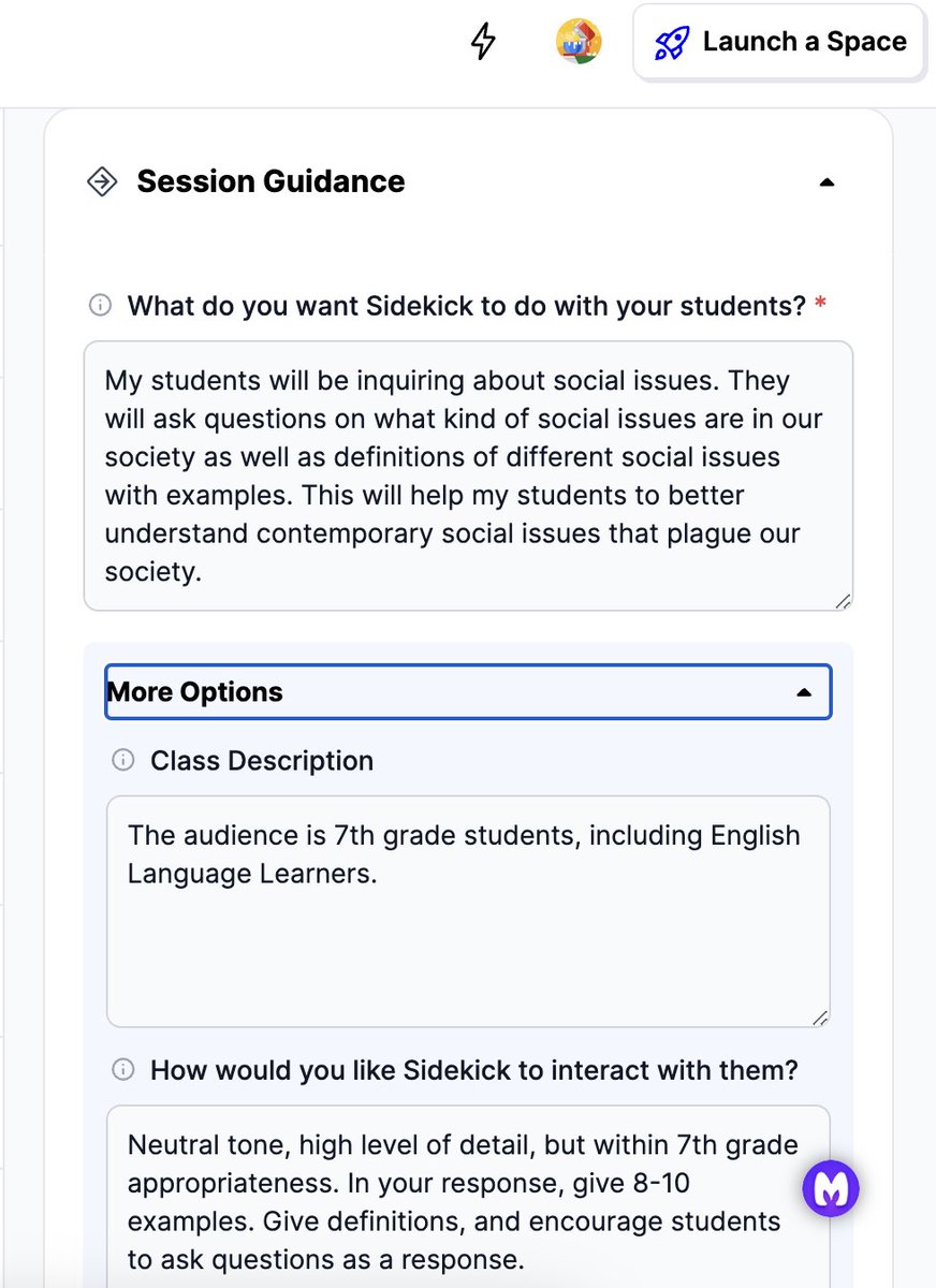 Using @GetSchoolAI to build background knowledge on social issues ahead of our bookclubs. The customization feature to set parameters to keep students in check as we slowly integrate #genai into my #middlegrade #languagearts classroom. #genaiforschools @ConcordiaSH