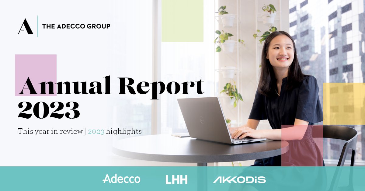 Today we’re pleased to share our 2023 Annual Report, highlighting the strong impact our teams have made in the past year. Dive deeper by downloading the report here: adeccogroup.com/investors/annu…