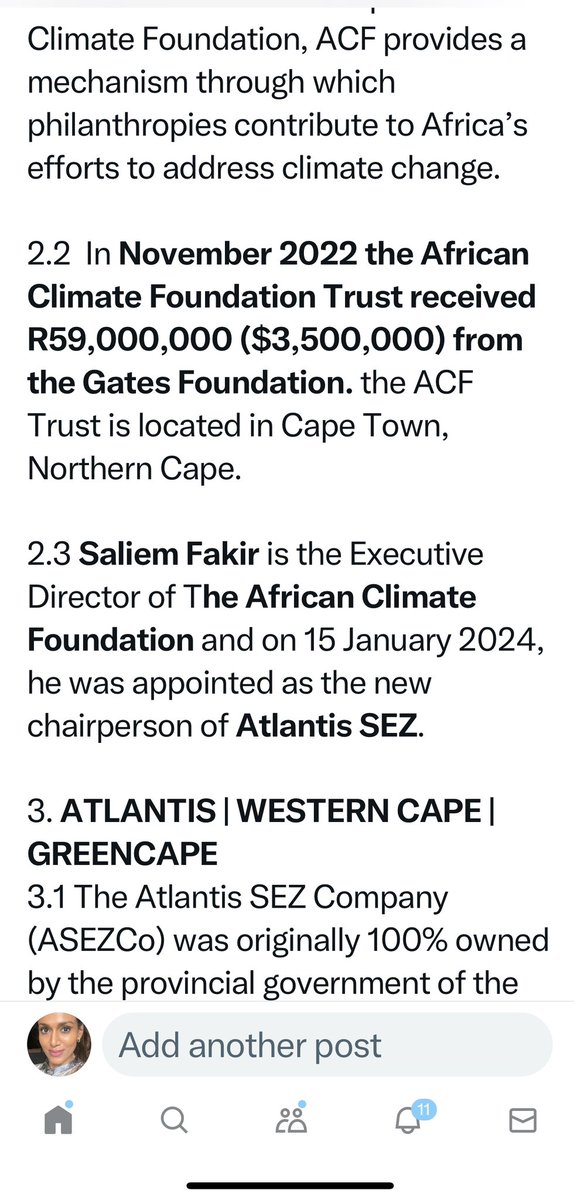 TOO MANY DOTS 
⬇️🔰⬇️🔰⬇️🔰⬇️
Cyril’s climate commission - African climate foundation in the northern cape - 
European climate foundation - 
gates foundation - 
Atlantis SEZ in Western Cape - 
WESGRO

⬇️

📣European climate foundation funds Cyril’s PCC and also funds CER which is