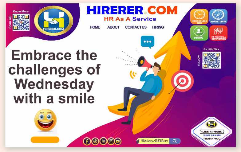 hirererIN's tweet photo. Power Up Wednesday: Charge Your Goals
visit https://t.co/te699gtmuu to know more
#WonderfulWednesday #PowerUpWednesday #WednesdayWisdom #WednesdayHeights #WednesdaySpark #rentahr #outofjob #Hirerer #SmartlyHiring #iHRAssist #SmartlyHR https://t.co/p4W3StBPE1
