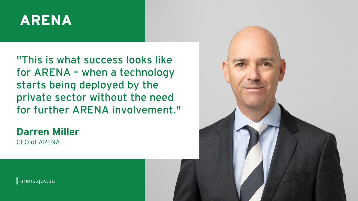 ARENA’s CEO @darrenhmiller spoke at a recent Energy and Climate Ministerial Council meeting outlining the role of green hydrogen and ultra-low cost solar in Australia’s superpower vision.

Read more to see what Darren had to say: arena.gov.au/blog/the-role-…