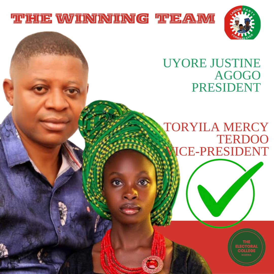 EcNigeria_LP's tweet photo. Vote Labour Party for a Nigeria that works for all
@electoralcollng 

#LPSP
#Uyoreforpresident
#anigeriathatworksforall https://t.co/fEMDqQb09E