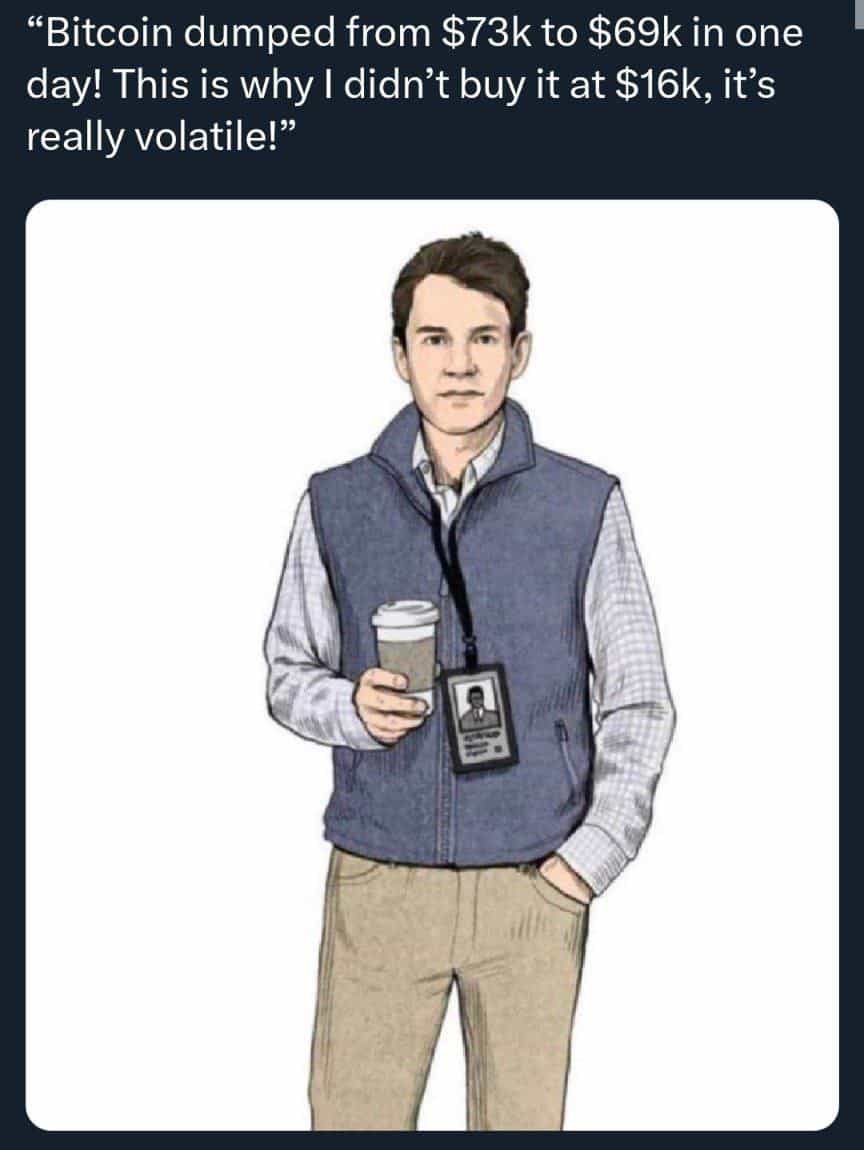 My family members when I speak about btc