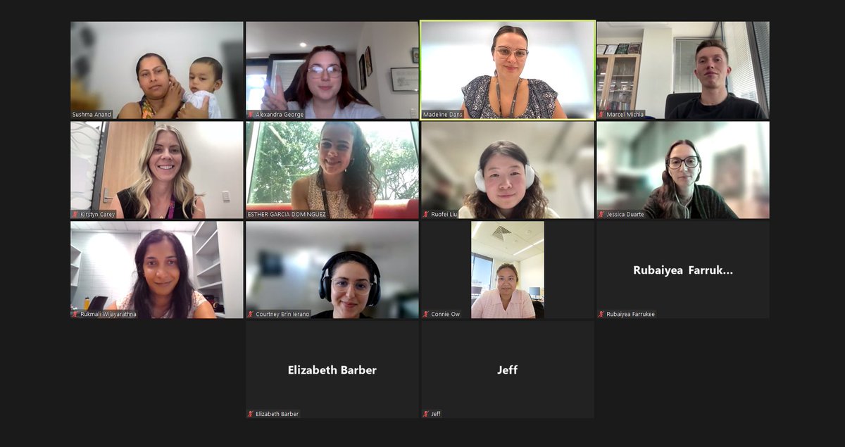 Melbourne Emerging Leaders in Biomedical Research (@melbourneelbr) on Twitter photo Following our first event of 2024, the symposium committee have begun organising for this year's symposium! Stay tuned! <a href="/SushmaAnand8/">Sushma Anand, BSc, MSc., PhD</a> <a href="/MadelineDans/">Madeline Dans</a> <a href="/ArachidonicAlex/">Dr. Alexandra George</a> <a href="/marcel_michla/">Marcel Michla</a> <a href="/kirstyn_carey/">Kirstyn Carey</a> <a href="/Esther_GD_/">Esther García-Domínguez</a> <a href="/Ruofei_Fay/">Ruofei(Fay)LIU</a> <a href="/JessDGDuarte/">Jessica Duarte</a> <a href="/DrRuki_1/">Rukmali Wijayarathna</a> <a href="/valliancecon/">Connie Ow, Ph.D</a> <a href="/Jeff_ZJLuo/">Jeff luo</a>
#EMCR Following our first event of 2024, the symposium committee have begun organising for this year's symposium! Stay tuned! <a href="/SushmaAnand8/">Sushma Anand, BSc, MSc., PhD</a> <a href="/MadelineDans/">Madeline Dans</a> <a href="/ArachidonicAlex/">Dr. Alexandra George</a> <a href="/marcel_michla/">Marcel Michla</a> <a href="/kirstyn_carey/">Kirstyn Carey</a> <a href="/Esther_GD_/">Esther García-Domínguez</a> <a href="/Ruofei_Fay/">Ruofei(Fay)LIU</a> <a href="/JessDGDuarte/">Jessica Duarte</a> <a href="/DrRuki_1/">Rukmali Wijayarathna</a> <a href="/valliancecon/">Connie Ow, Ph.D</a> <a href="/Jeff_ZJLuo/">Jeff luo</a>
#EMCR