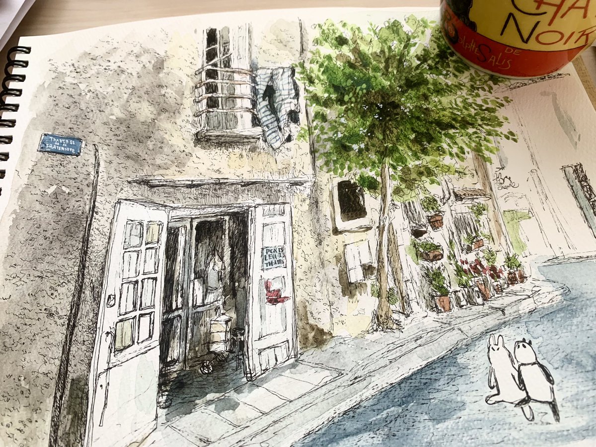 Sometimes I have time to draw while chatting with friend on Zoom.
#art