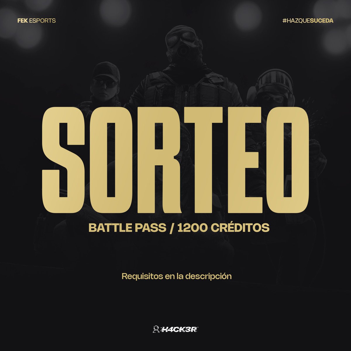 Deimos llego a #RainbowSixSiege y por eso les traemos 👇🏽
🎁 Sorteo de Battle Pass / 1200 créditos
Requisitos seguir a:
- <a href="/H4CK3Rbrand/">H4CK3R MX</a> 
- <a href="/fek_league/">FEK H4CK3R League</a> 
- Mencionar a tu dúo
- ⁠RT ♻️ LIKE ❤️