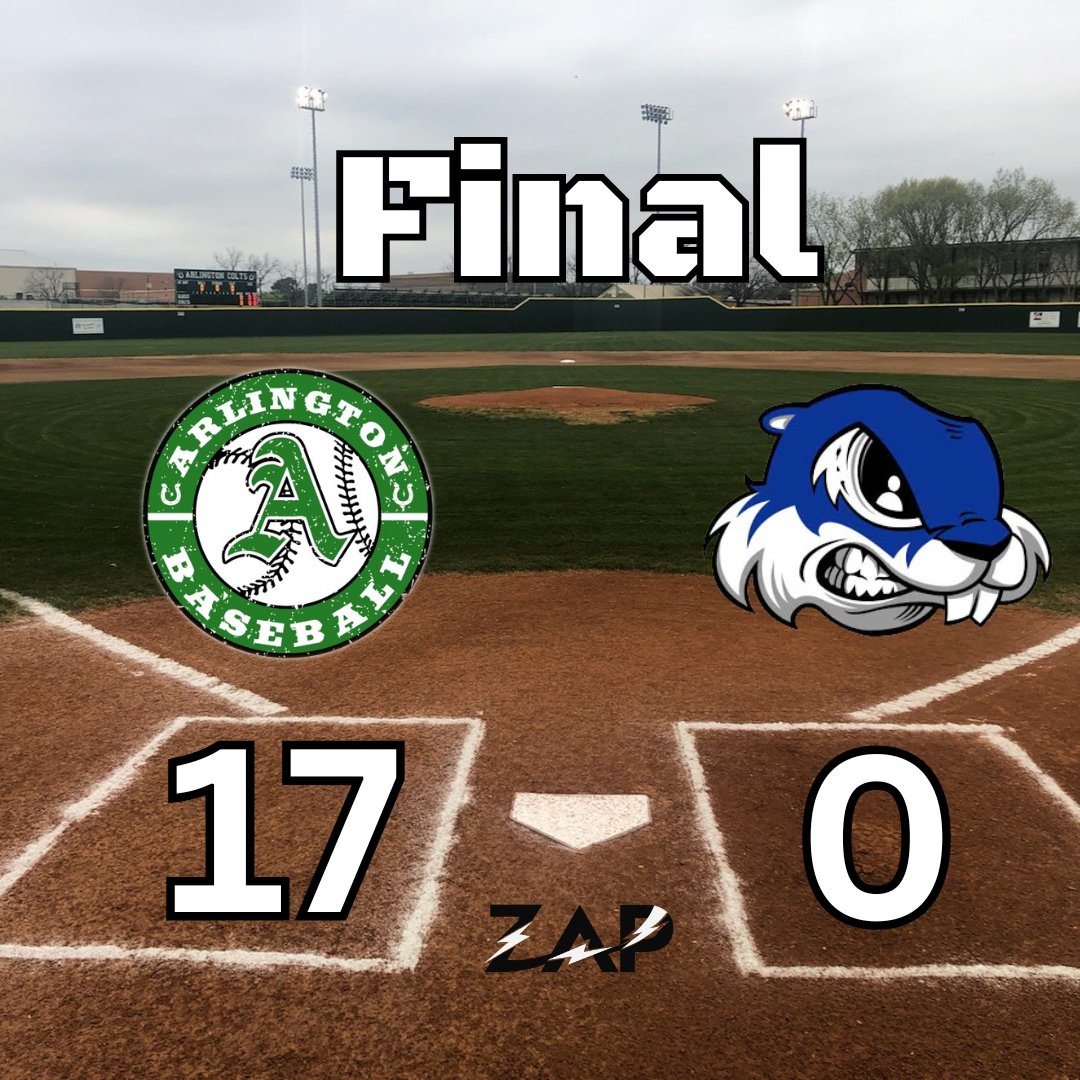 Colts Win!!

Ryan Ott <a href="/Ryan_Ott99/">Ryan Ott</a> goes a CG with 10 K's

Mason Hensley and Barrett Howard hit triples, Ott and Christian Baylon hit doubles, and Arlington's offense scores 9 in the first to never look back.

Game 2 TOMORROW due to weather.

linktr.ee/ZachTheVoice