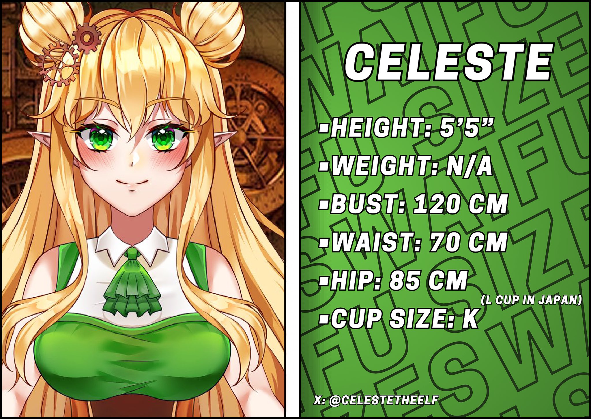WaifuSizes 📏 (Definitve Edition) on X: Official: Height, Weight