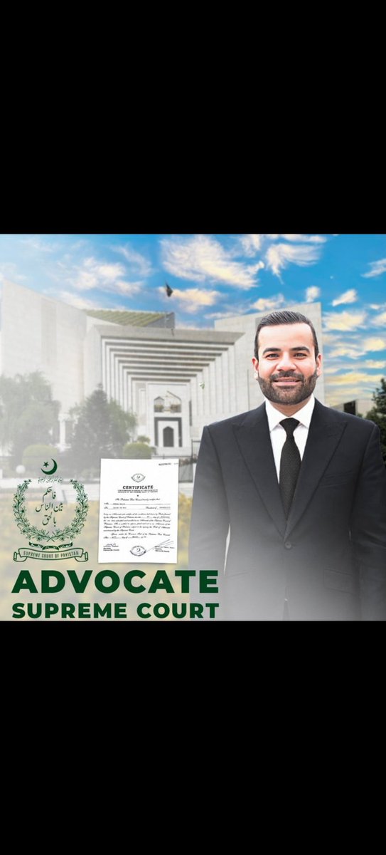 رکن قومی اسمبلی، بیرسٹر عقیل ملک کو سپریم کورٹ آف پاکستان میں بطور وکیل پیش ہونے کا لائسنس مل گیا ہے♥️♥️۔
#BarristerAqeelMalik #SupremeCourt #Advocate