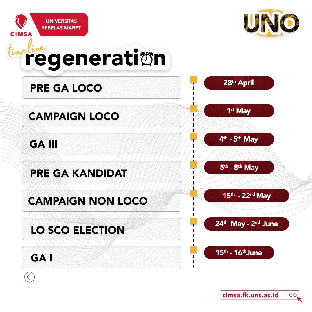 cimsauns's tweet photo. [CIMSA FK UNS Regeneration: UNO “Uncover the New Officials”]

“You never change your life until you step out of your comfort zone; change begins at the end of your comfort zone.” – Roy T. Bennett https://t.co/hwlcGBkHSz
