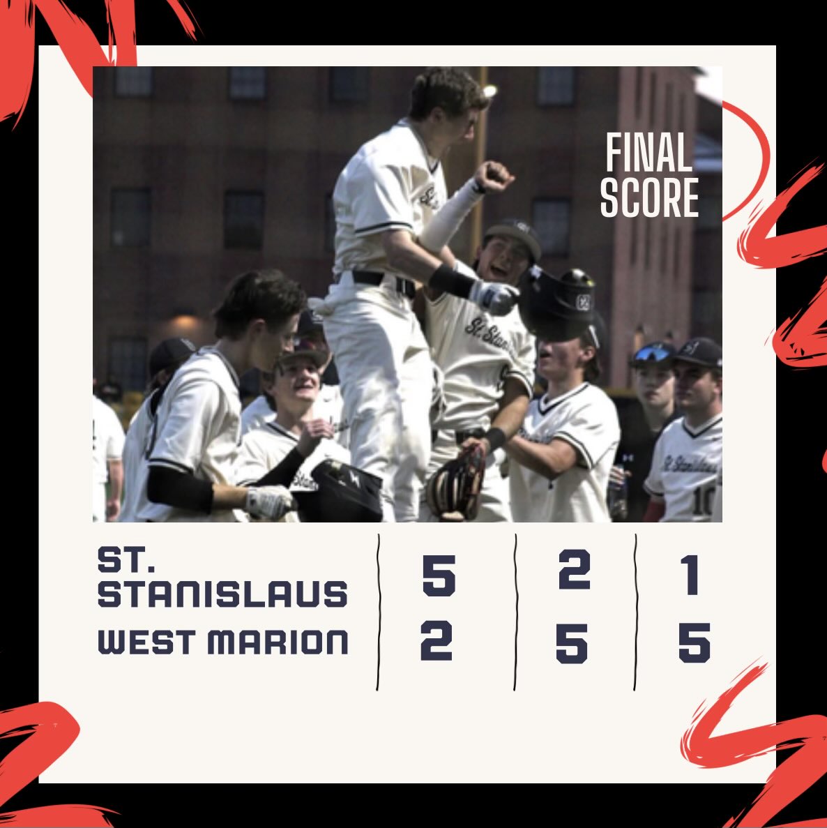 StStanBaseball's tweet photo. Brady Wallis 5 1/3 innings, 10 K’s, 2 hits, 1 earned run and the W!!! https://t.co/nySA0ZT5cs