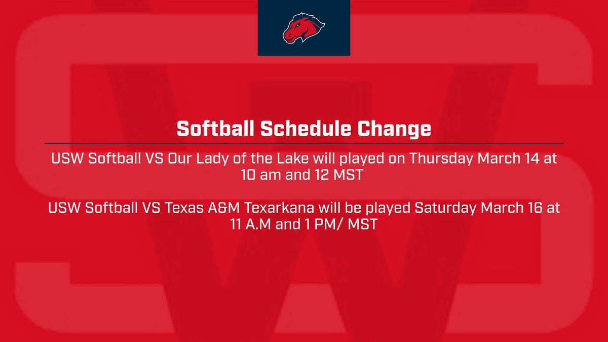 Softball game date changes