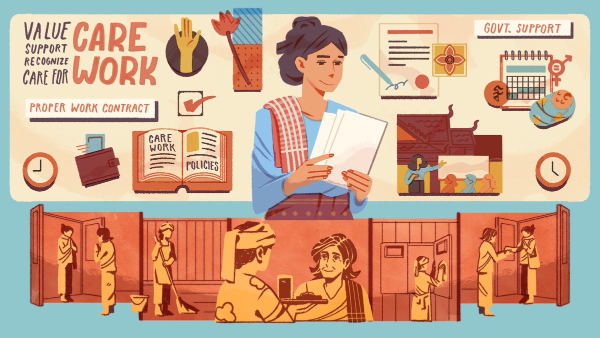 OxfamKH's tweet photo. #UnpaidCare work in Asia-Pacific is worth 3.8 trillion USD annually, yet often unrecognized. Women's vital contributions to the economy and society deserve recognition and #Equitable sharing. Let's work towards a #FutureOfEquality.
#FairSharesForCare
#HerMoneyMatters
#IWD2024 https://t.co/QjY3gxdr6x