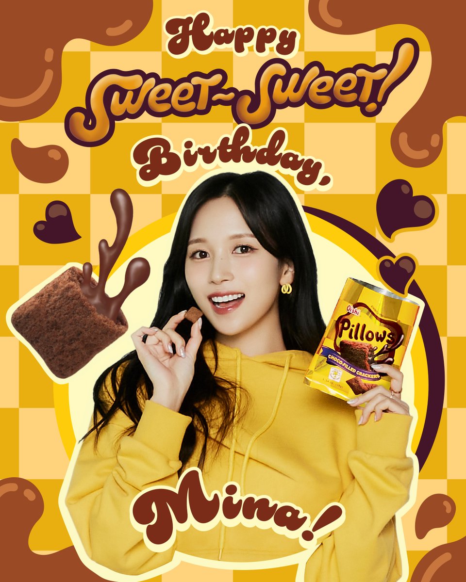 Happy #SweetSweet Birthday, Mina! 🍫💜 #OishiTWICE #OWowOWow
