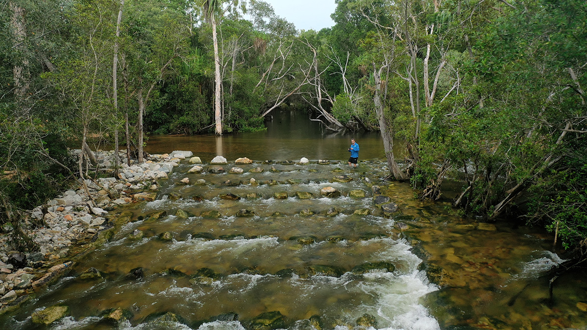 terrainNRM's tweet photo. One of our rock fishways - they've been through flooding rain and they're looking great. Fish monitoring is happening for the next couple of weeks.
Thanks Catchment Solutions, @ozfishunlimited and @DCCEEW's #ReefTrust program.
Pic: Geoff Collins
#fishpassage #fishway #fisheries https://t.co/HYPiaO6kAl
