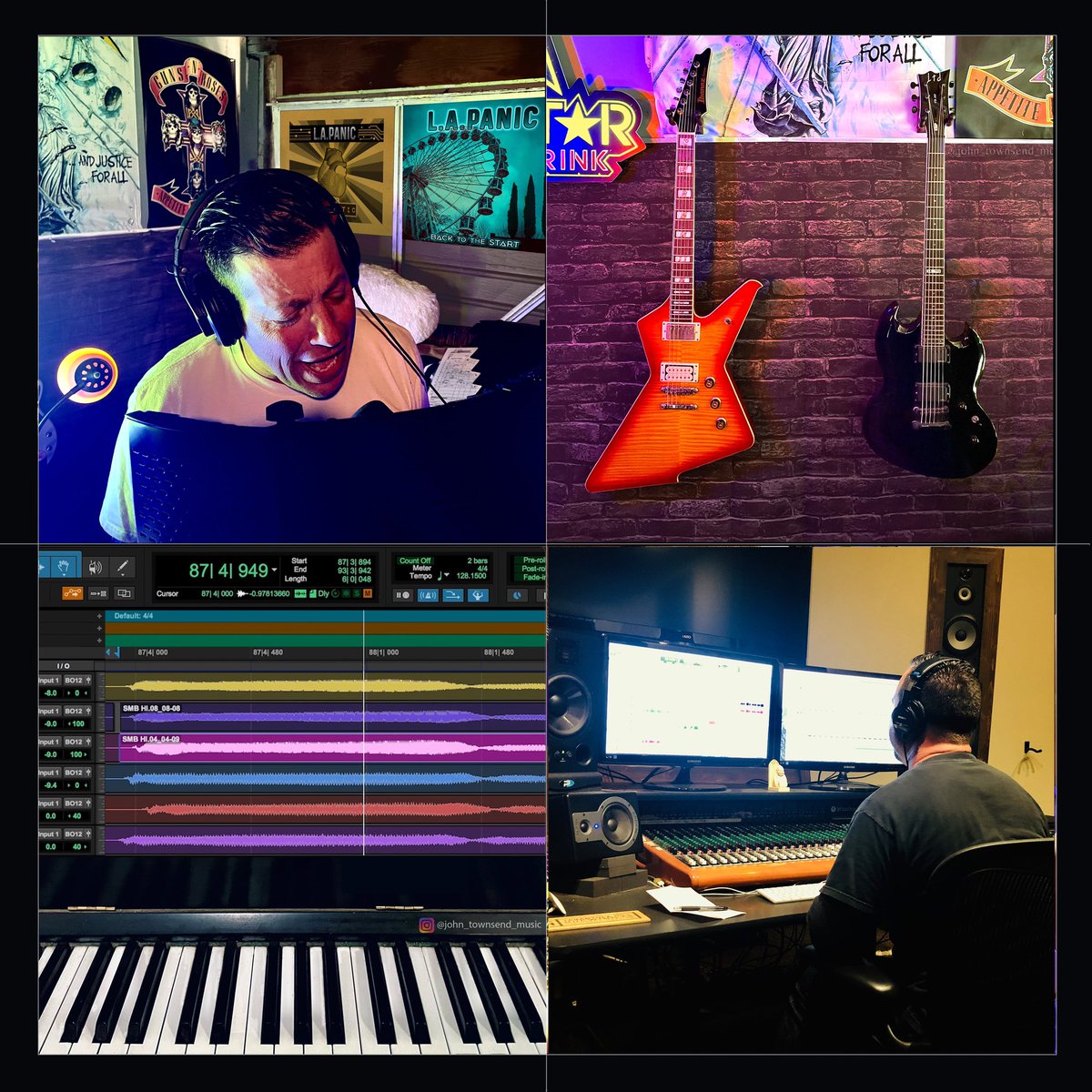 🏮🎚️🎙️🎛️ Back in the studio with L.A.Panic!🤘🤘 #lapanic #recording #recordingstudio #band #hardrock #metal #altmetal #thrashmetal #metalcore