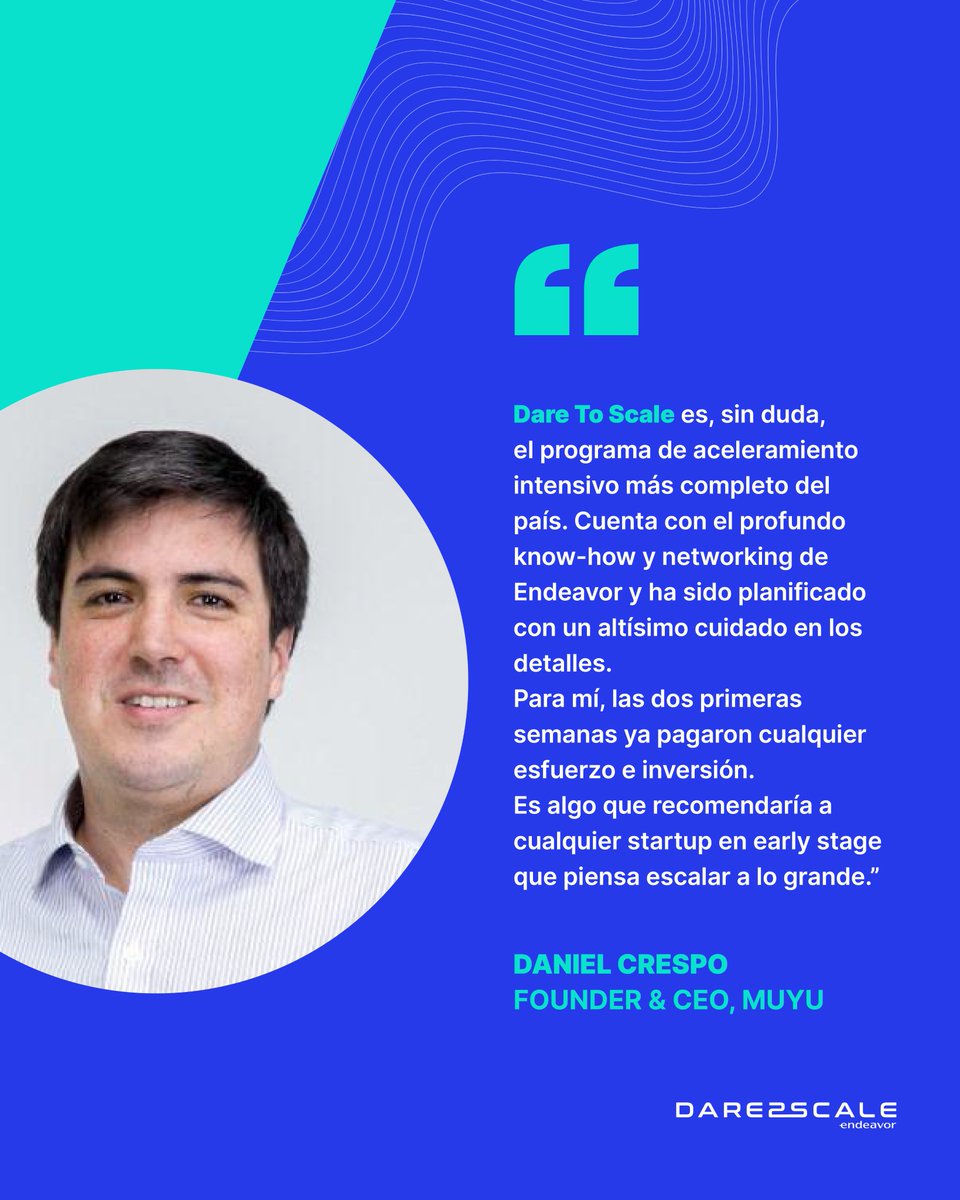 #TestimoniosD2S | Las voces de nuestros participantes en #DareToScale surgen desde la experiencia de primera mano de un programa de aceleración renovado e intensivo, enfocado en el activo más importante de cualquier startup: los emprendedores. 🚀 #D2S #DesataTuPotencial