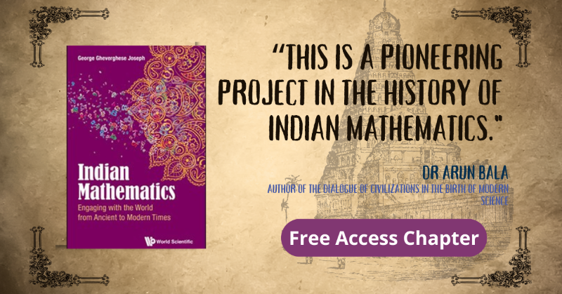 worldscientific's tweet photo. Dive into the rich history of #IndianMathematics with George Gheverghese Joseph's groundbreaking book! 📚. Explore connections between mathematics, economics, and technology worldwide.
Curious? Read the FREE sample chapter now! https://t.co/Ktnf1QMEWs
#HistoryOfMath