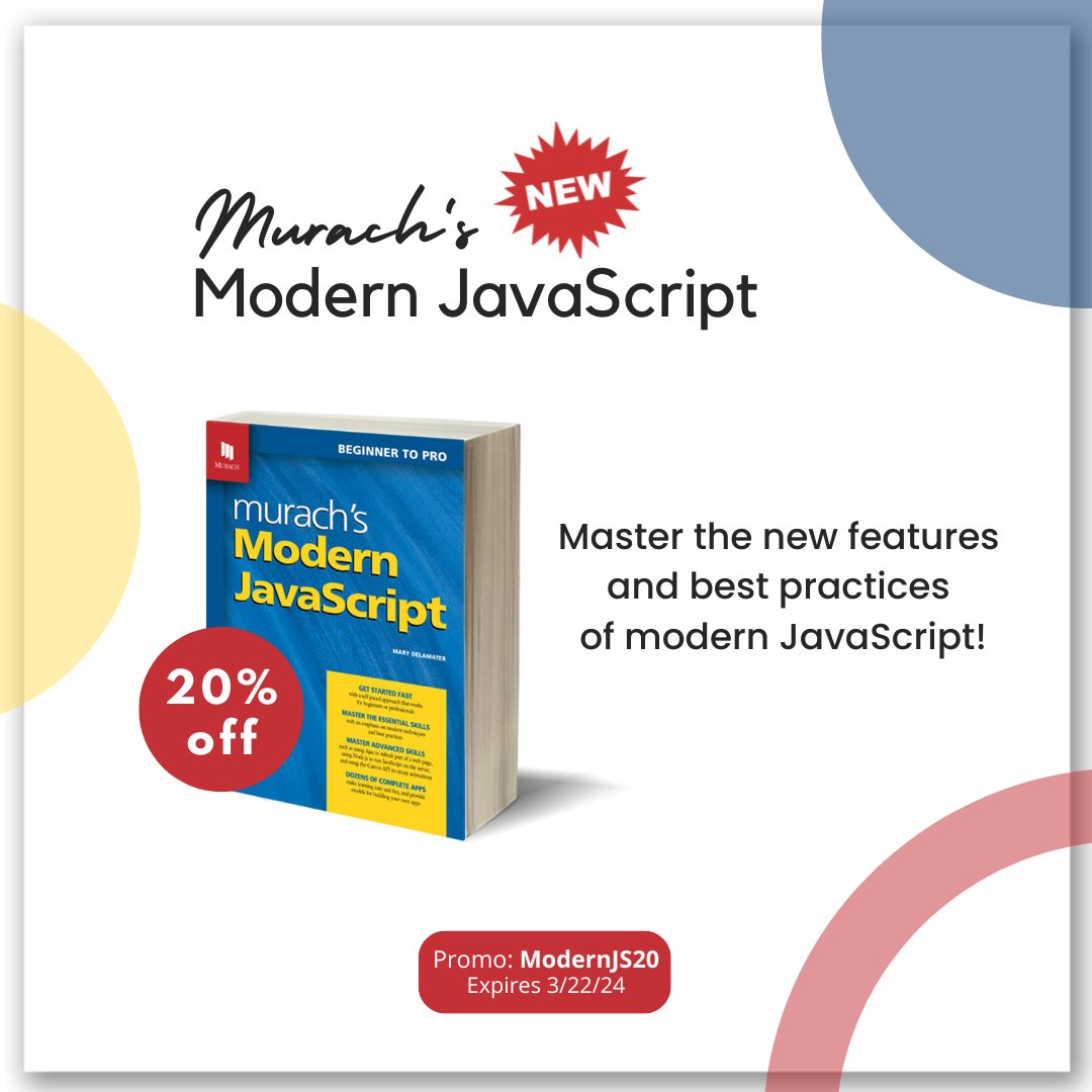 Murach Books tweet media