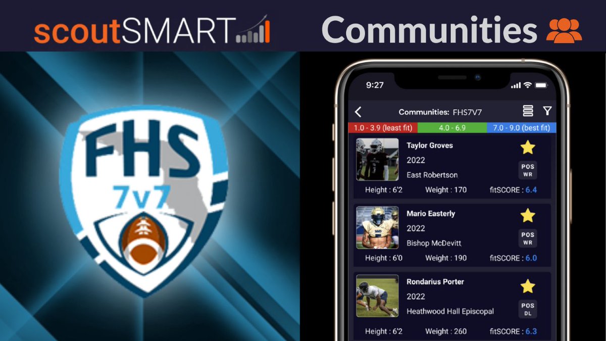 If you're a player, coach, or parent of @GaitherFootbal1 please follow FHS7v7A on Instagram, Youtube, & Tik Tok as well as @FHS7v7ACollLink for important 7v7 updates, media, & recruiting info. Create your free @scoutSMART_ profile at fhs7v7a.scoutsmartrecruit.com