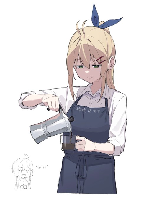 「blonde hair pouring」 illustration images(Latest)