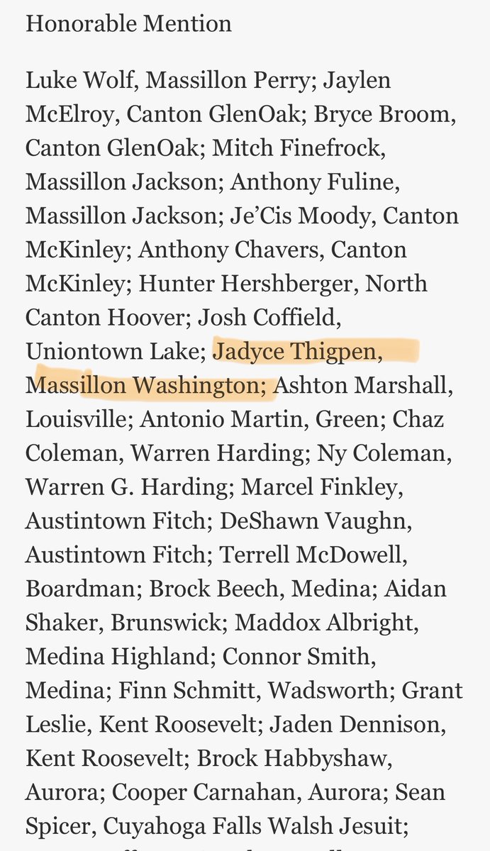 Josh Hose (@tigerscoachhose) on Twitter photo Congratulations <a href="/jadycee/">Jadyce Thigpen</a> on being selected by the NE Ohio sports writers for the NE Inland All-District Team Honorable Mention!! #KeepGrinding Congratulations <a href="/jadycee/">Jadyce Thigpen</a> on being selected by the NE Ohio sports writers for the NE Inland All-District Team Honorable Mention!! #KeepGrinding