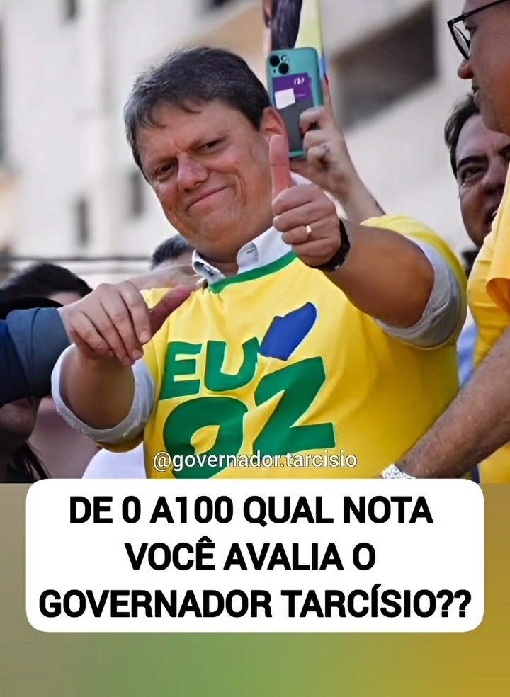 lira9344529's tweet photo. Qual nota Tarcísio merece?? https://t.co/n8DdsmVYvC