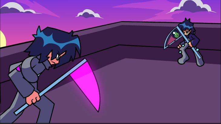 The_Eye_Fnf_Mod's tweet photo. We’re back! Been hard at work in the background and we’re coming near the end of completion and mostly focusing on cutscenes now. Speaking of which here’s a sneak peek of the brand new cutscenes for the mod!
#fridaynightfunkin #fridaynightfunkinmod #FNF #fnfmod #fnfmods https://t.co/w6nRPV0l6g