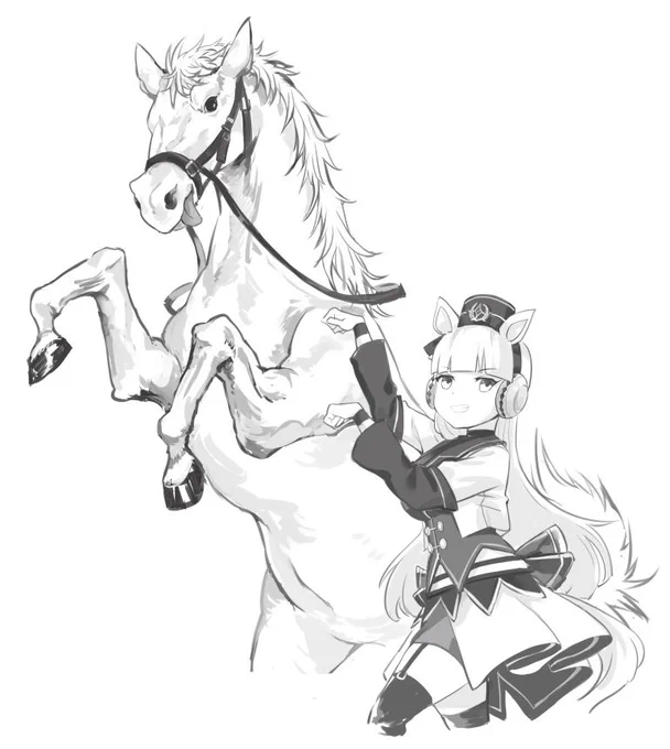 カフェとゴルシ#ウマ娘#ウマ娘の30枚チャレンジ 2、3 