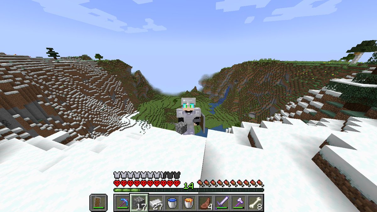 LeoWolfMC's tweet photo. @BobicraftMC bros miren tremendo paisaje que me encontre les dejo las coord y la seed por si quieren ir a verlo https://t.co/TeQFdJOW4f