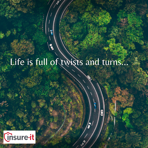 'Life is full of twists and turns, but with insurance, you're prepared for whatever comes your way. Protect your future, invest in peace of mind today.'

#InsuranceBrokerage #ProtectWhatMatters #Insureit #InsuranceBrokers #InsuranceBrokerage #HomeInsurance #AutoInsurance