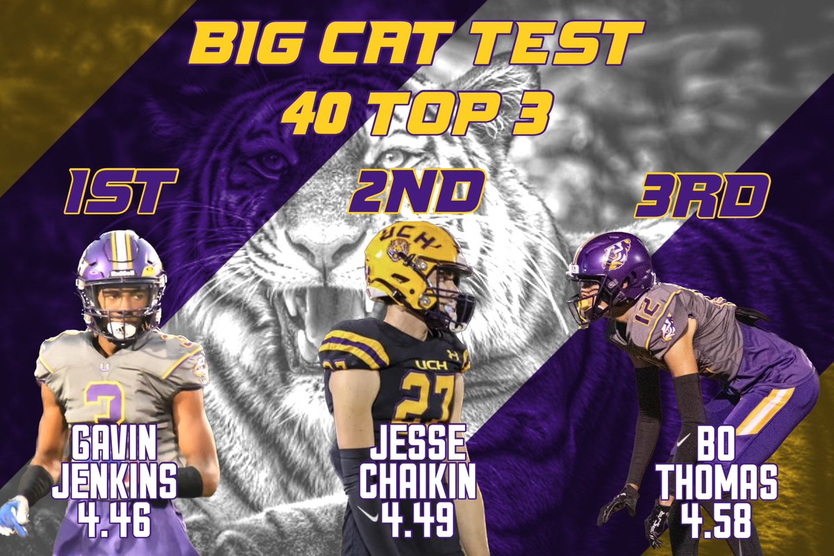 Our 3 Fastest Big Cats from Todays Runs!!