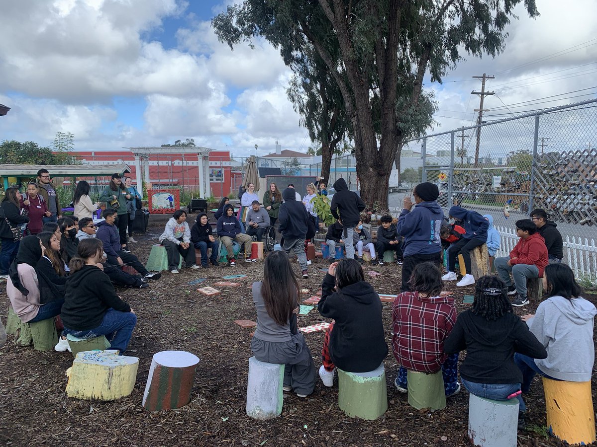 Exploring community capital in Linda Vista. Montgomery Community Garden where children are learning about their intellectual and socio-political capital. Celebrating diversity!