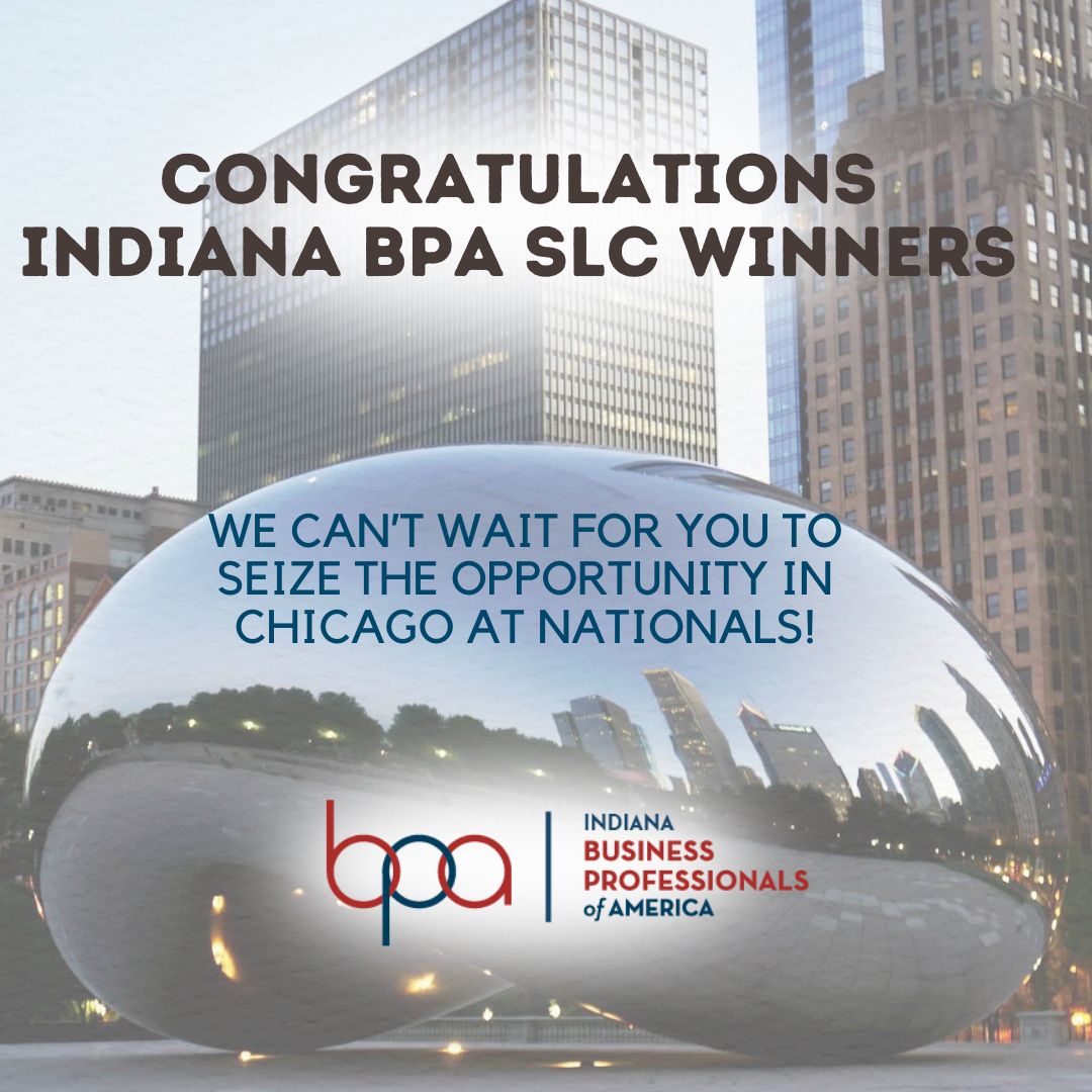 inbpa's tweet photo. What a great State Leadership Conference!!! Your State Officer Leadership Team would like to thank students and advisors for giving their all and congratulate those who have advanced to Nationals! See you in Chicago! Indiana BPA loud and proud! #bpaallday #Seizetheopportunity https://t.co/iTT4DJAdRc