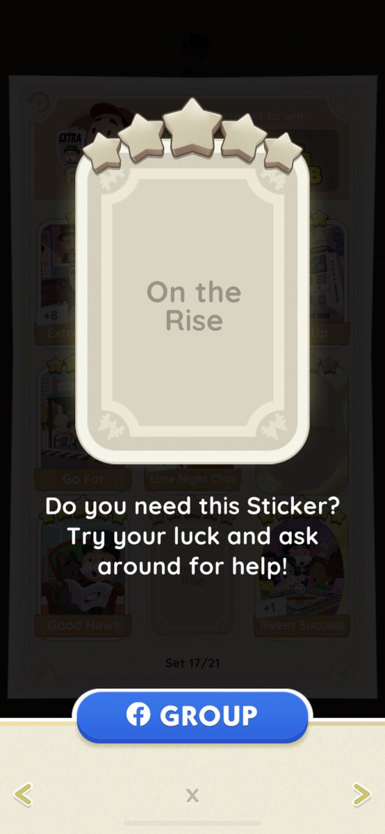 wtt lft monopoly go stickers

have: wonder-fur! 
need: rich list / early hits / on the rise