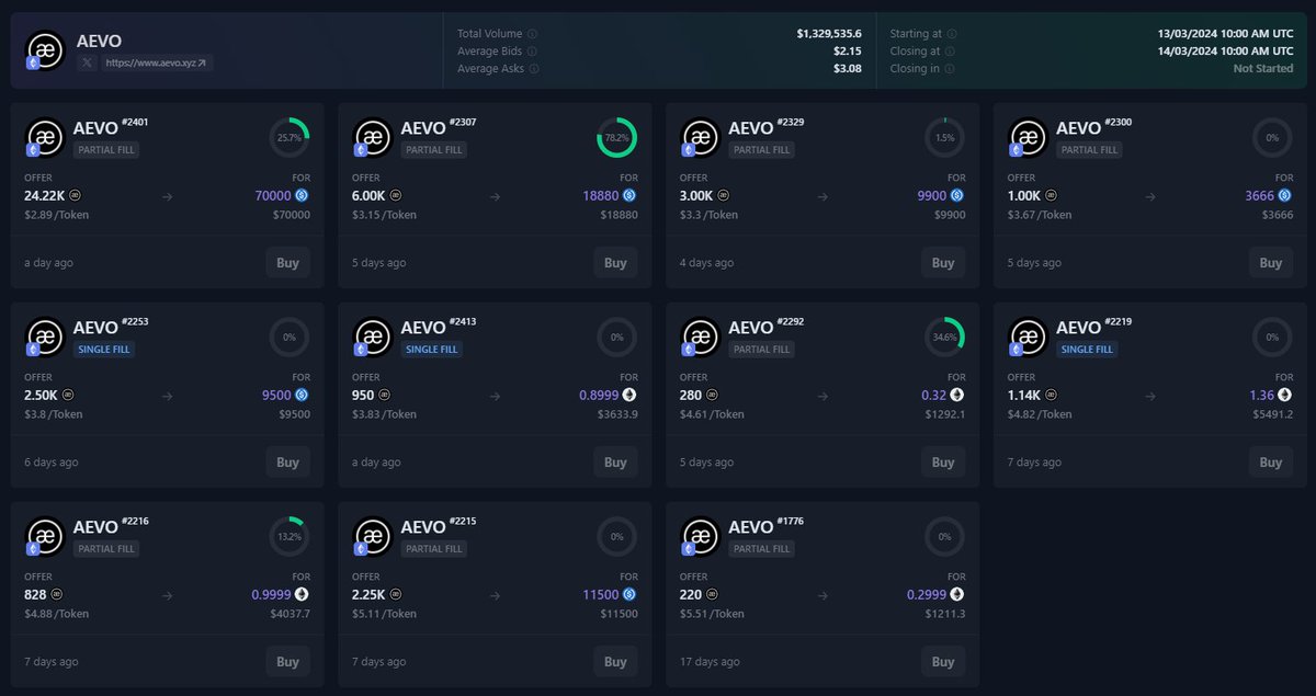 Dự đoán giá ATH $AEVO - Launchpool 46 của #Binance

🔥 Nhận ngay 100$ cho 10 bạn

📌 Thể lệ:

1⃣5 giải cho 5 dự đoán đúng và nhanh nhất

- Follow <a href="/TuanNguyen_6789/">Minhtuan | AlphaBack.net 🇻🇳</a> + <a href="/binance_vietnam/">Binance Vietnam 🇻🇳</a> 
- Join nhóm tele: bit.ly/BinanceVN-minh…
- Like retweet post này
- Cmt giá đúng và