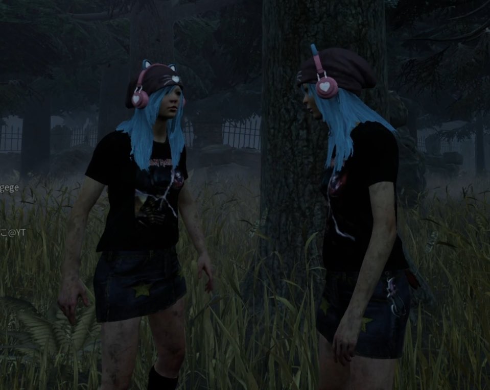 ↓↓はじめてまったくおなじスキンのひととめぐり逢い💓

最近10000hとかプレイしてるかたたちと遊ぶことがふえたdbd

足をひっぱりまくりだけど、もっとがんばらなきゃって思えるの新鮮でよきー！

それはそうとてハントレスつよすんぎアンノウンきもすんぎですね😌

苦手なキラーがまたふえました😌