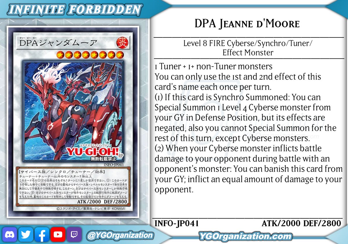 A new support for Cyberse in form of a Synchro monster!  And feel free  to leave speculation for the acronym in a comment below #yugioh #