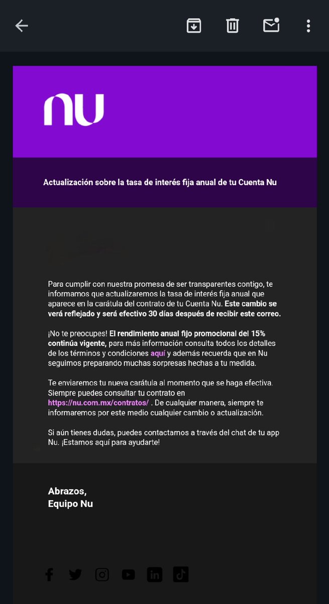 ChristianConH's tweet photo. @mixbits Quizá utilizarán algún montón para establecer las tasas de rendimiento. O están llegando diferentes correos? https://t.co/HtAAjurtVE
