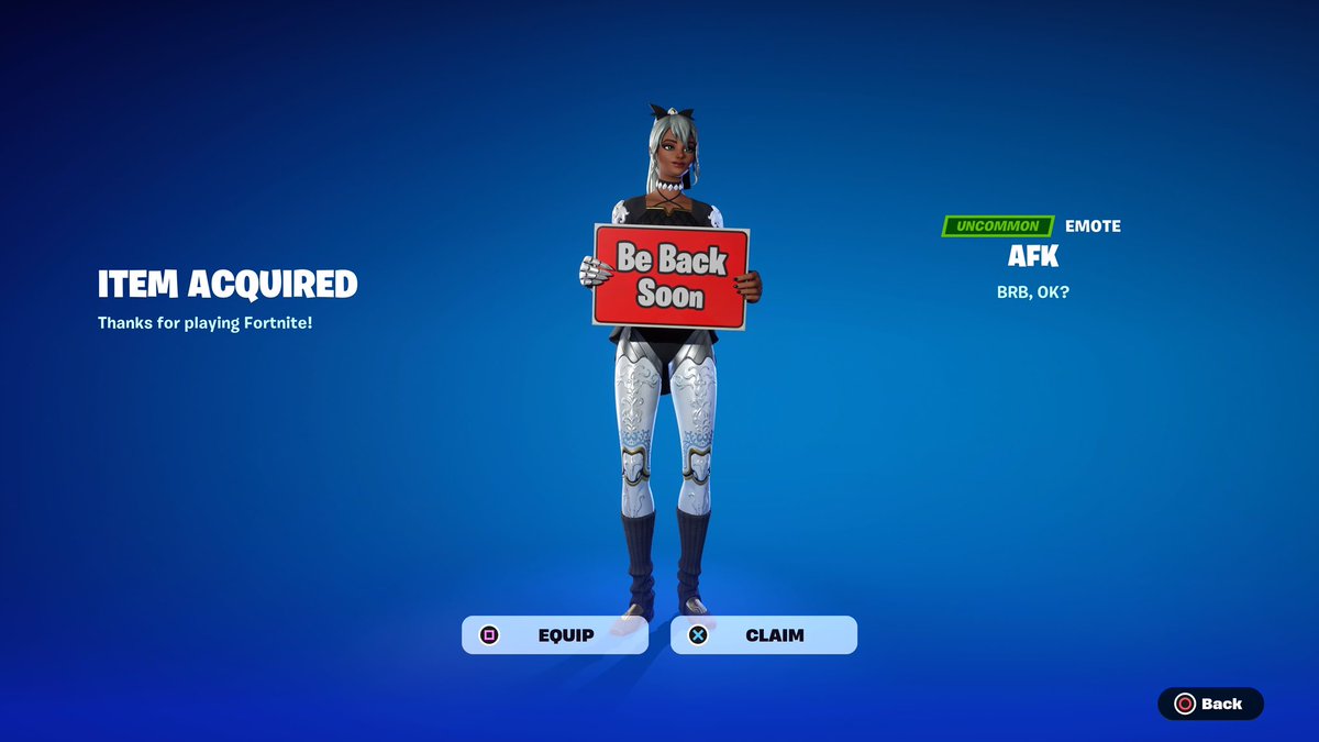 Bough the AFK emote with code #DynamoTrash @SladeFishy, image size:1200x675