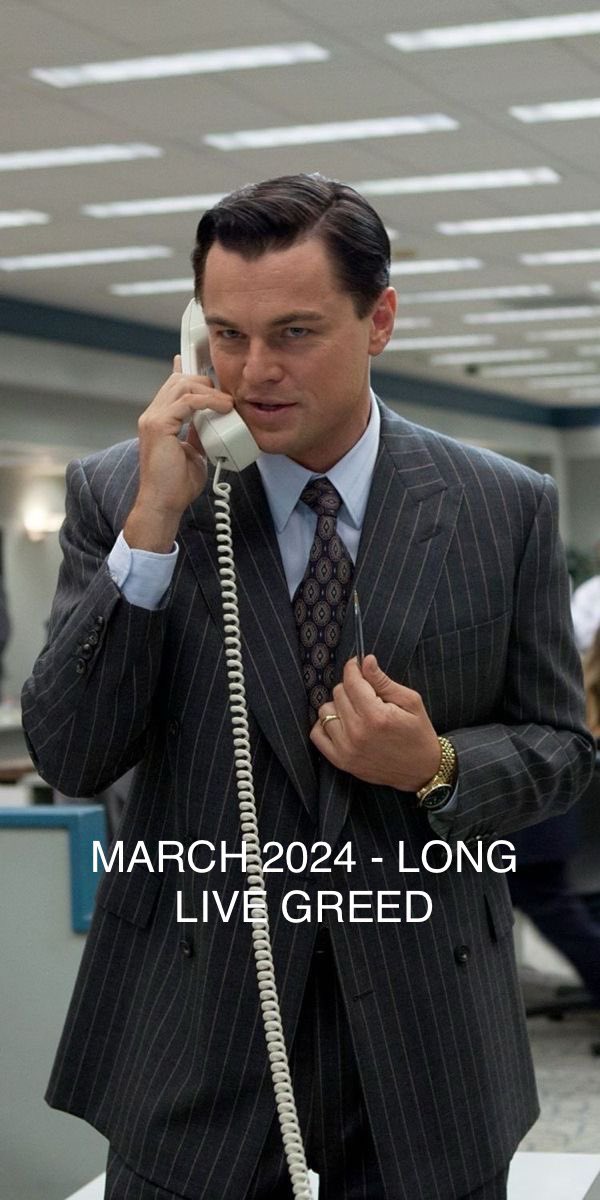 DDASIGNALS's tweet image. MARCH 2024 - LONG LIVE GREED : 

instagram.com/p/C4cJUDJBN7z/…