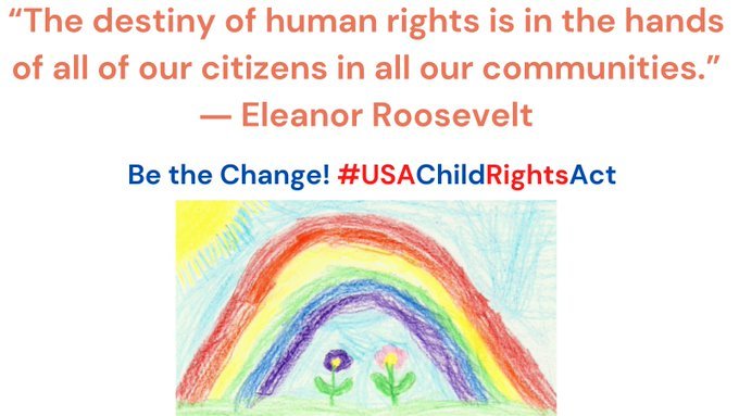 Children are people too! Sign the Child Rights Act Petition! change.org/ChildRightsAct #GoodTrouble #USAChildRightsAct