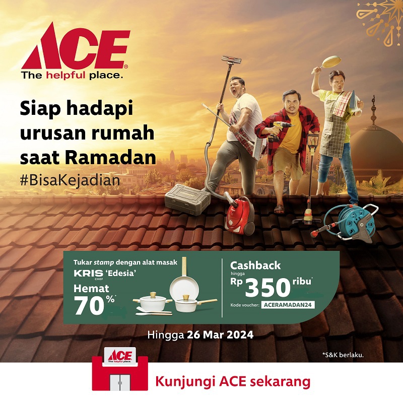 PondokIndahMall's tweet photo. Siap hadapi urusan rumah saat Ramadan #BisaKejadian.

Kamu cukup percayakan ACE untuk segala kebutuhan rumah dan gaya hidup di Ramadan kali ini.

Mulai dari kebutuhan untuk siapkan sahur dan berbuka, parsel untuk orang terdekat, kebutuhan mudik hingga hari raya semua #AdadiACE. https://t.co/jfeGSNcMzA