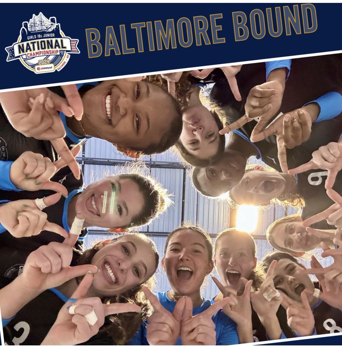 Bid secured!! So excited to be headed to MD in April with these amazing girls! We
fought hard!! #clubvolleyball #team #nationalchampionship #outsidehitter #volleyballgirls #clubseason #classof2025 #volleyball