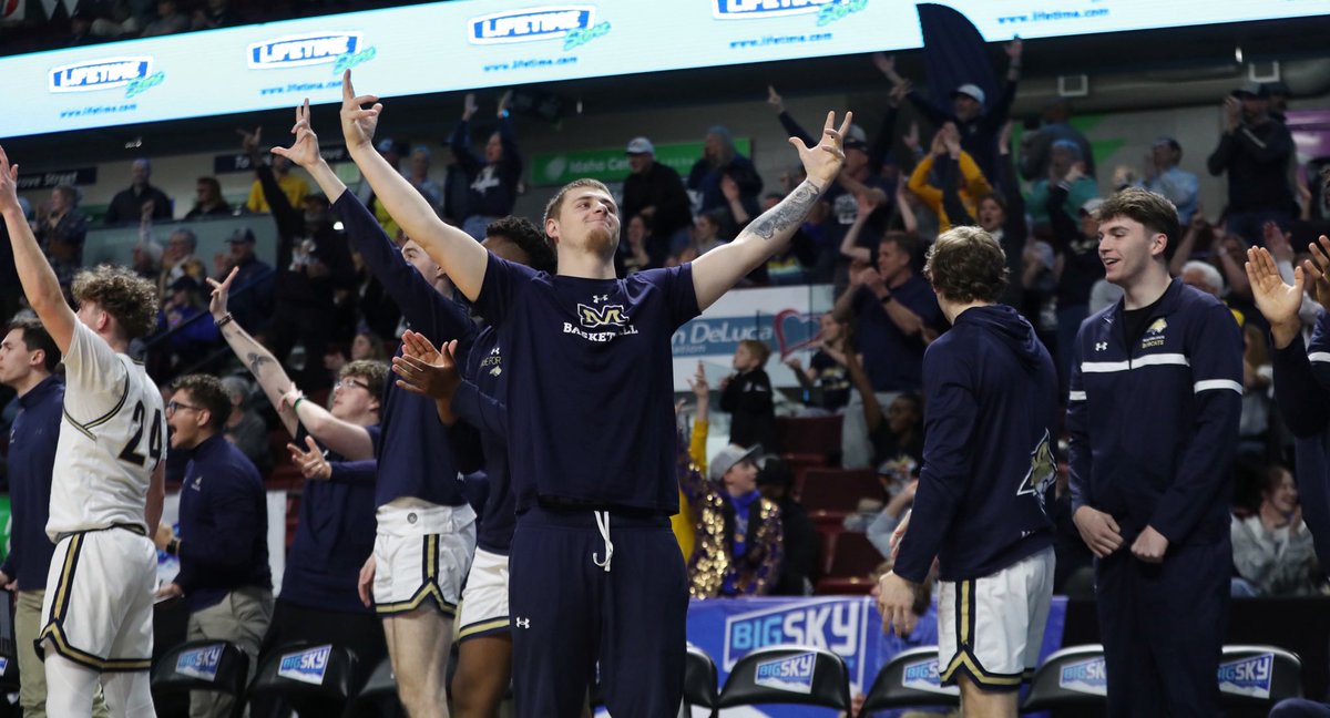 Montana State is into the #BigSkyMBB title game for the fourth year in a row 📸 ⁦@Brooksnuanez⁩