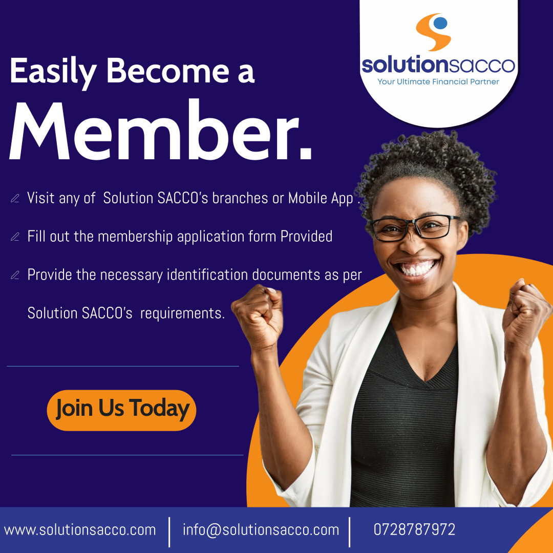 Sol_Sacco's tweet photo. Looking for a financial partner that puts your needs first? Look no further than Solution SACCO!
-Financial Empowerment: 
-Competitive Rates
-Personalized Service
-Member Ownership
#yourultimatefinancialpartner
#solutionsacco https://t.co/r4My9G8aca